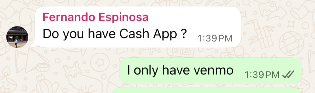 App fragmentation in WhatsApp